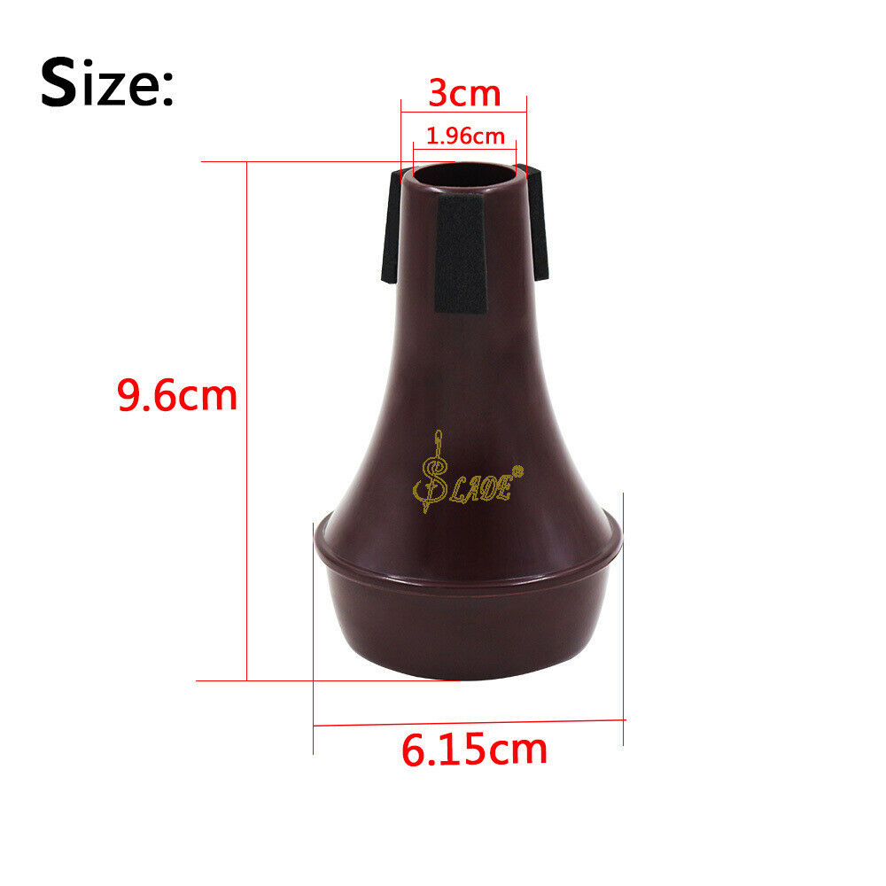 2 Pieces Lightweight Straight Trumpet Sourdine Brass Instrument Parts