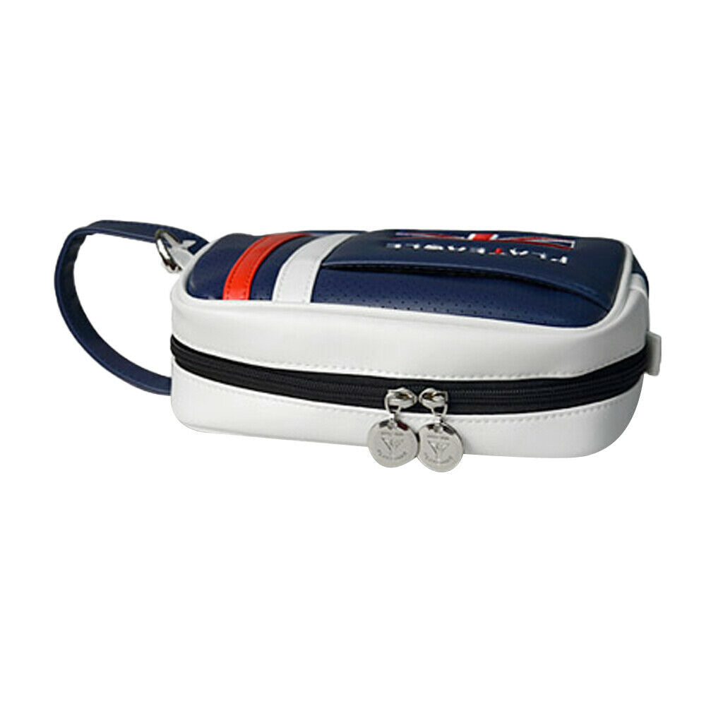 Golf Valuables Accessory Pouch Ditty Tool Marker Tee Zippered Bag - Royal Blue,