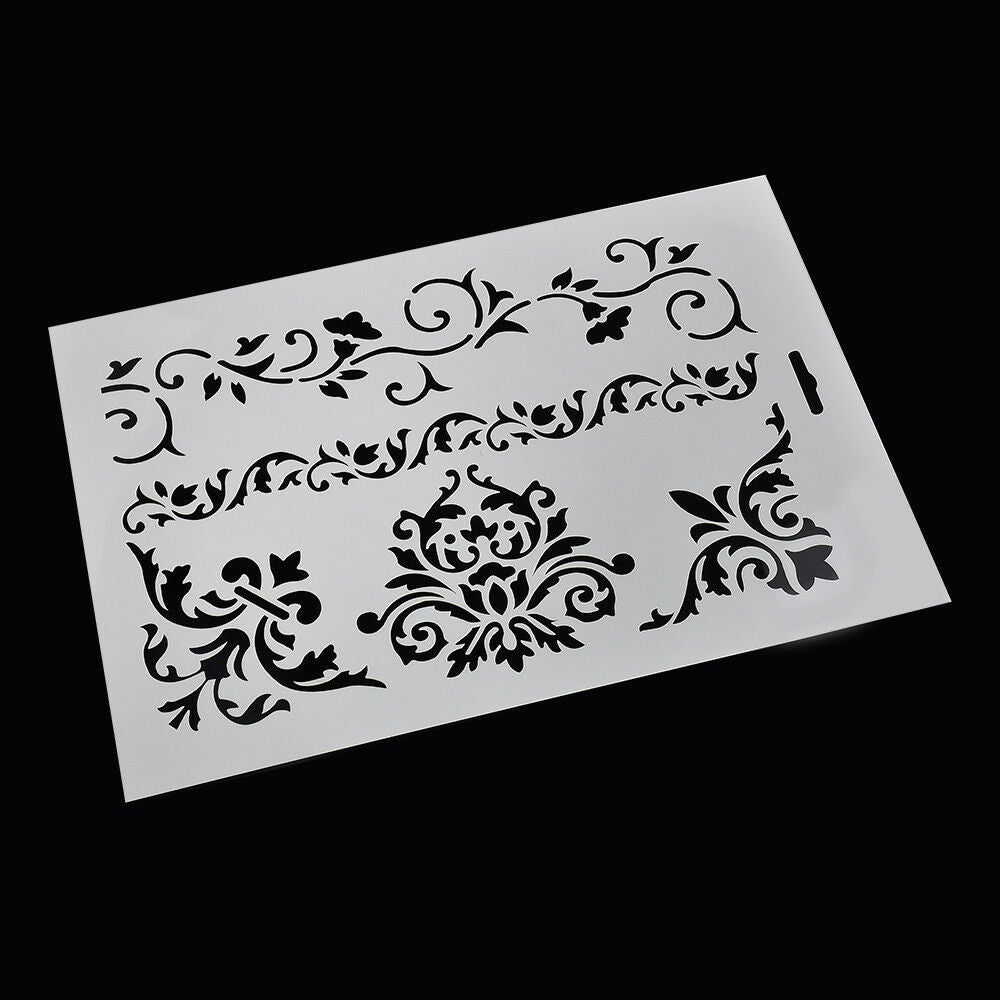 flower layering stencil for wall painting scrapbooking stamp album decorative