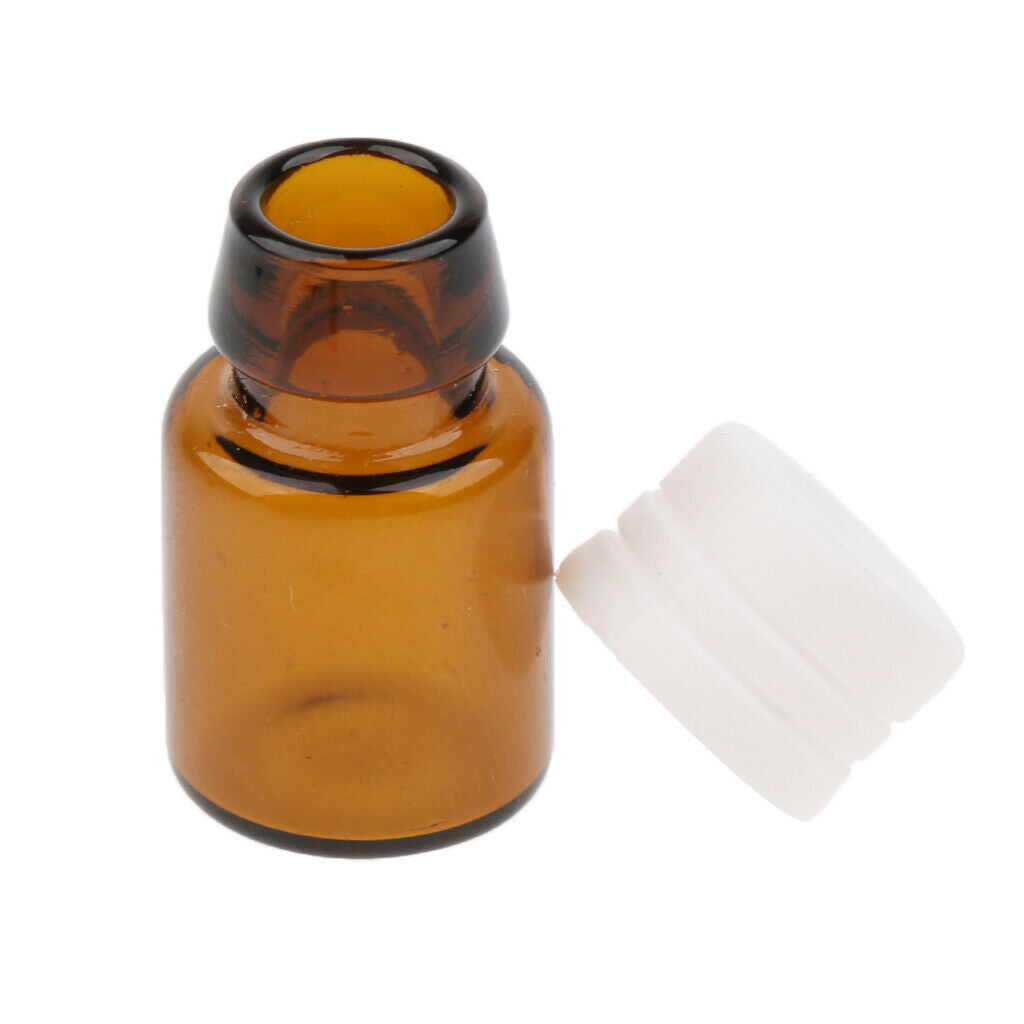 40 PCS Mini Amber Glass Vial Essential Oil Sample Bottles Containter 2ml/1ml