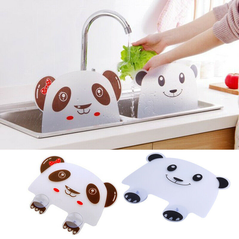 Kitchen Sink Water Splash Guards Sucker Washing Anti-water Board Baffle P.l8