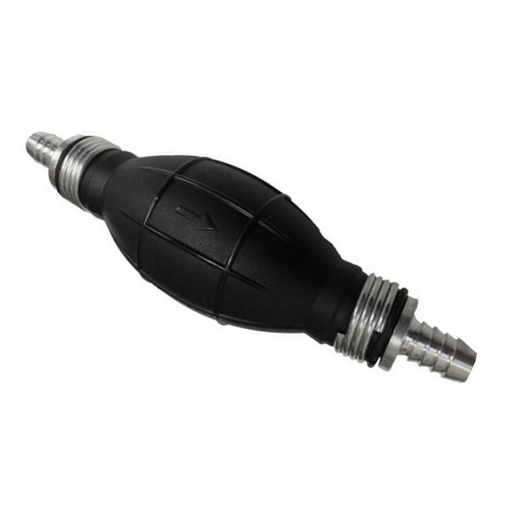 10mm-3/8 Straight Fuel Line Syphon Pump Primer Bulb Ball Boat Petrol Marine