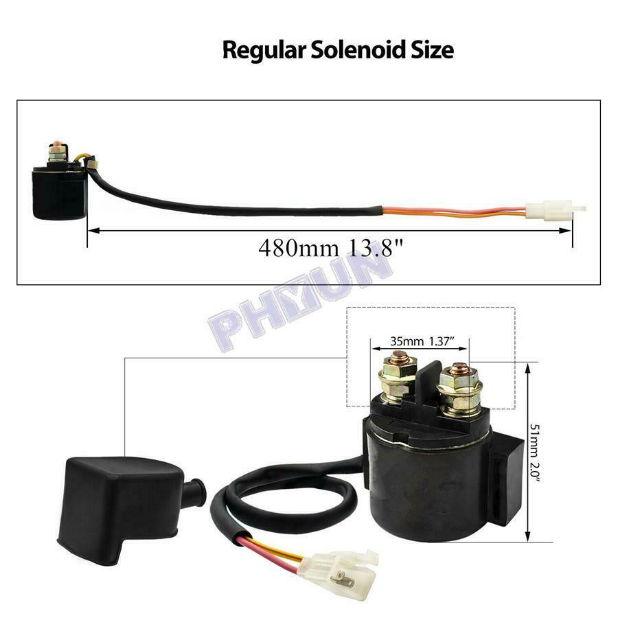Racing Ignition Coil CDI Solenoid Relay Regulator For 50cc - 125cc ATV Dirt Bike