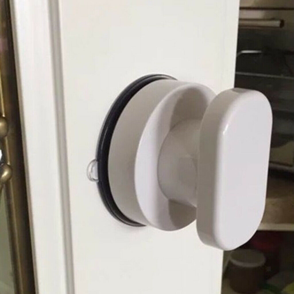 4x Strong Suction Cup Glass Tile Handles Toilet Bathroom Door Pull Knobs