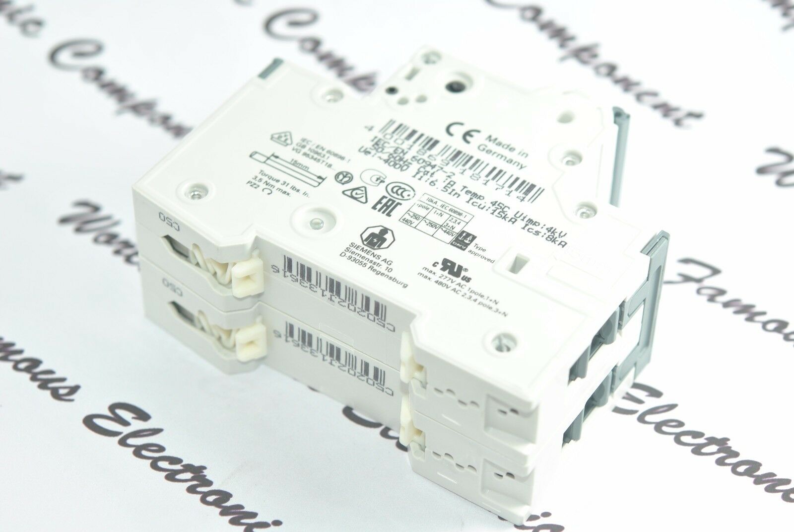 1pcs - SIEMENS 5SY4250-7 MCB-C50 50A 2P Circuit Breaker