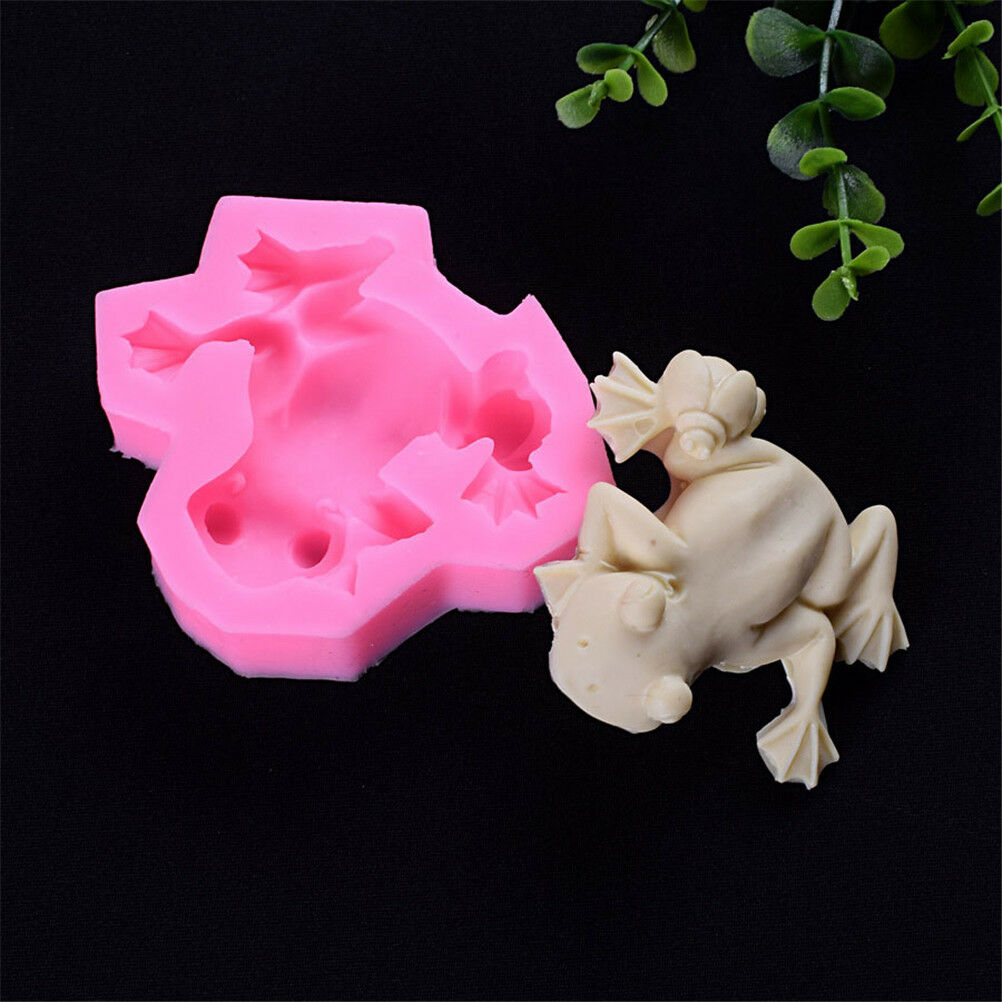 frog silicone fondant mold diy cake chocolate candy bakeware tools BDAU