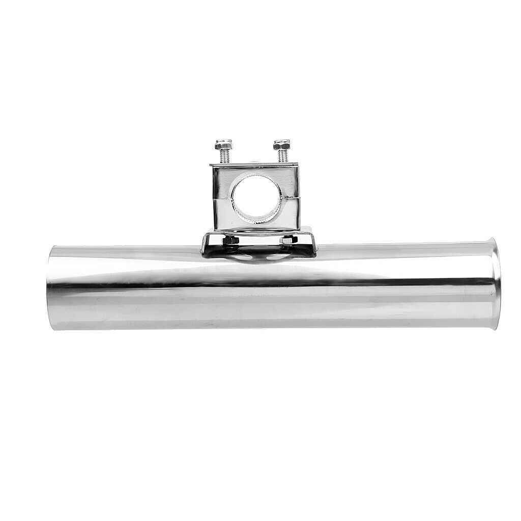 Stainless Steel Clamp On Rails Fishing Rod Holder For 22-25mm Rail