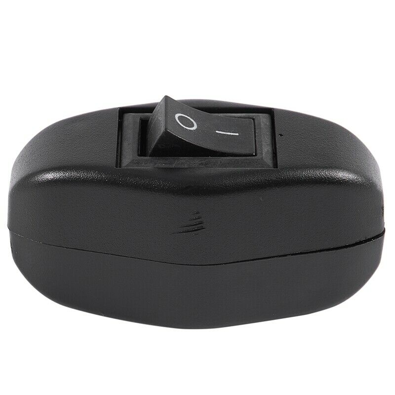 Black Bedroom On Off Button In Line Switch 6A/250VAC 10A/125VAC F8J5