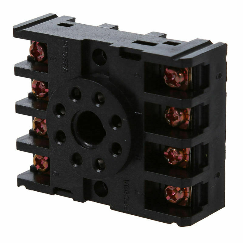 New 8 Round Pin 8-Pin PF083A Relay Base Socket Q9U7U7