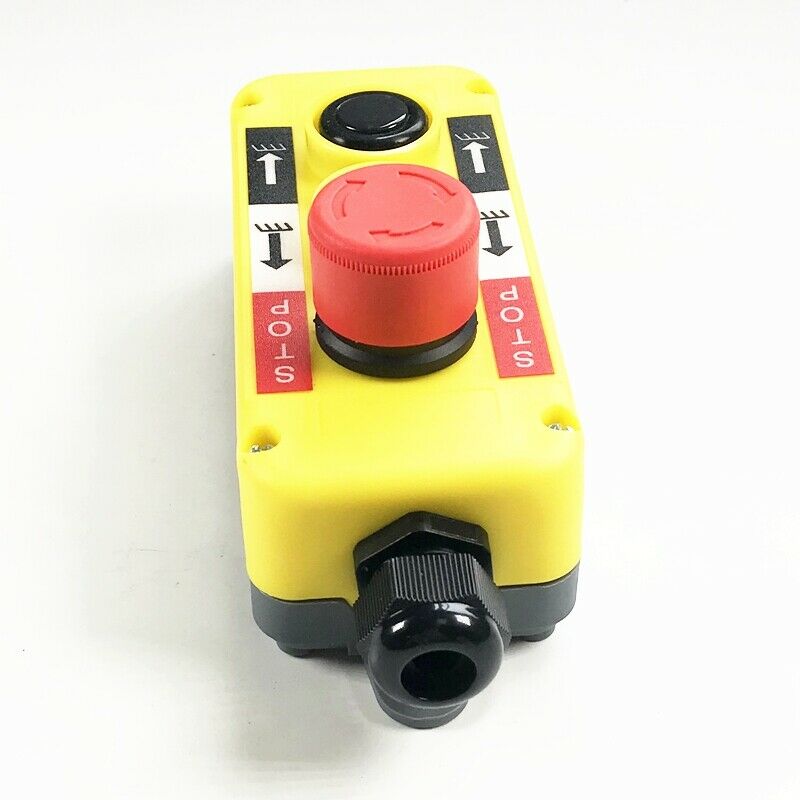 1PC Hoist and Crane Pushbutton Switch Up Down Red Emergency Stop pendant AC 400V