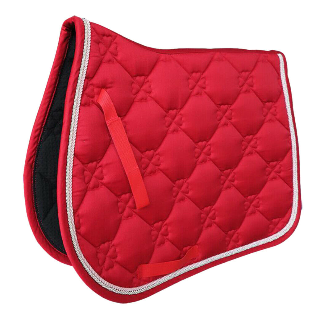Lots 2 Saddle Pad Equestrian Bareback Jumping Performance Equipment Red+Blue