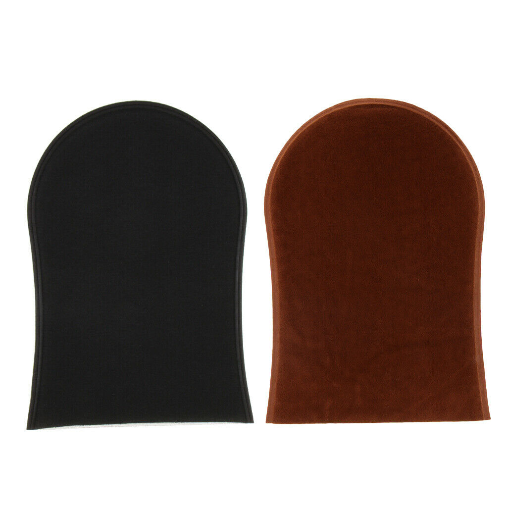 2pcs Sunless Self Tanning Applicator Mitt Glove Lotion Spray Mousse Tanner