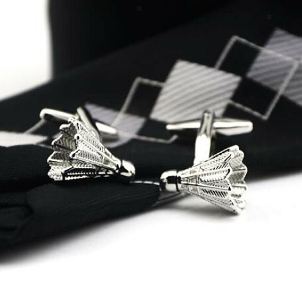 Badminton Shuttlecock Cufflinks Wedding Party Cuff Links Men Christmas Gift