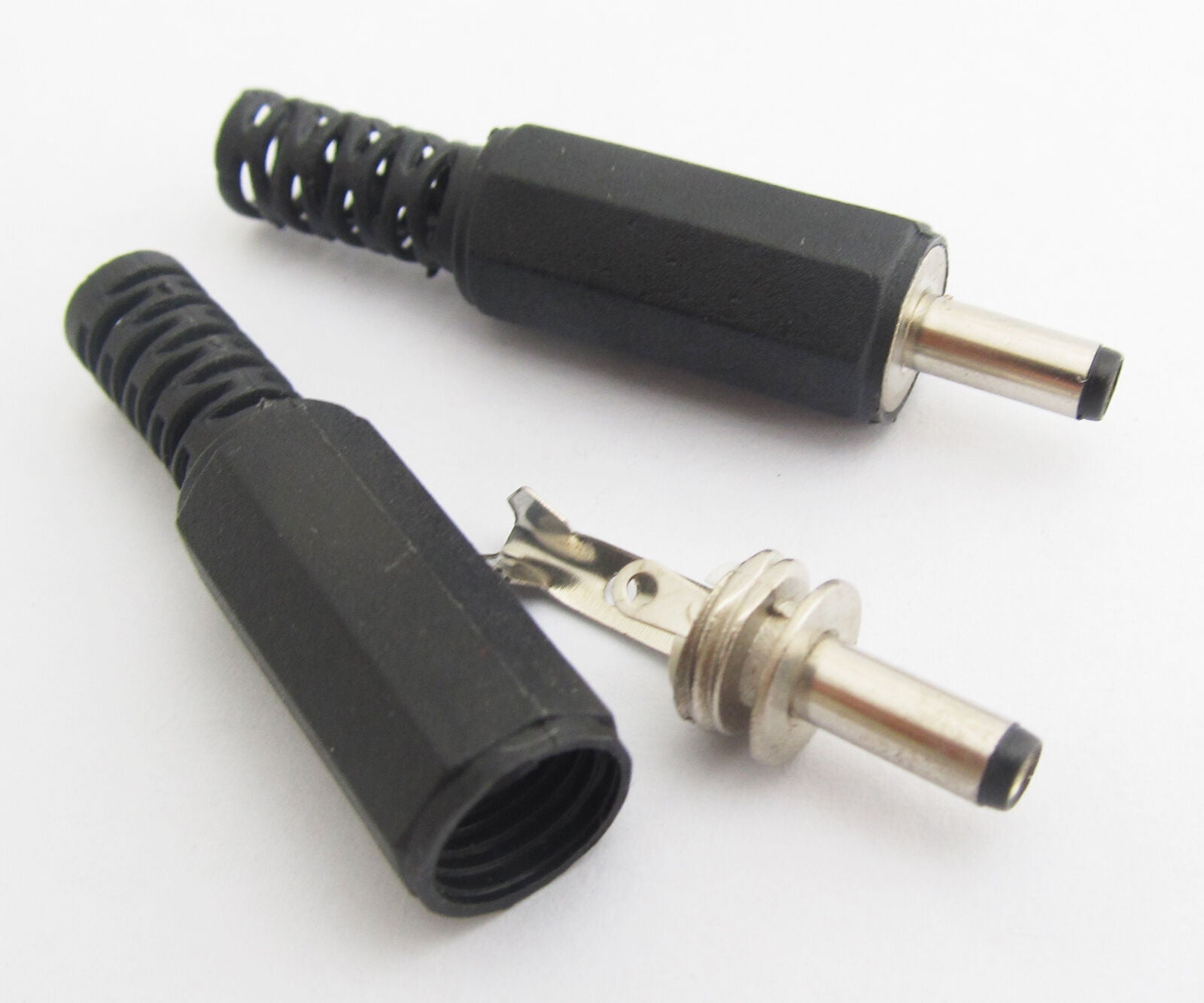 100pcs 3.5mmx1.35mm 3.5x1.35 DC Power Male Plug Connector Plastic Cover Handle