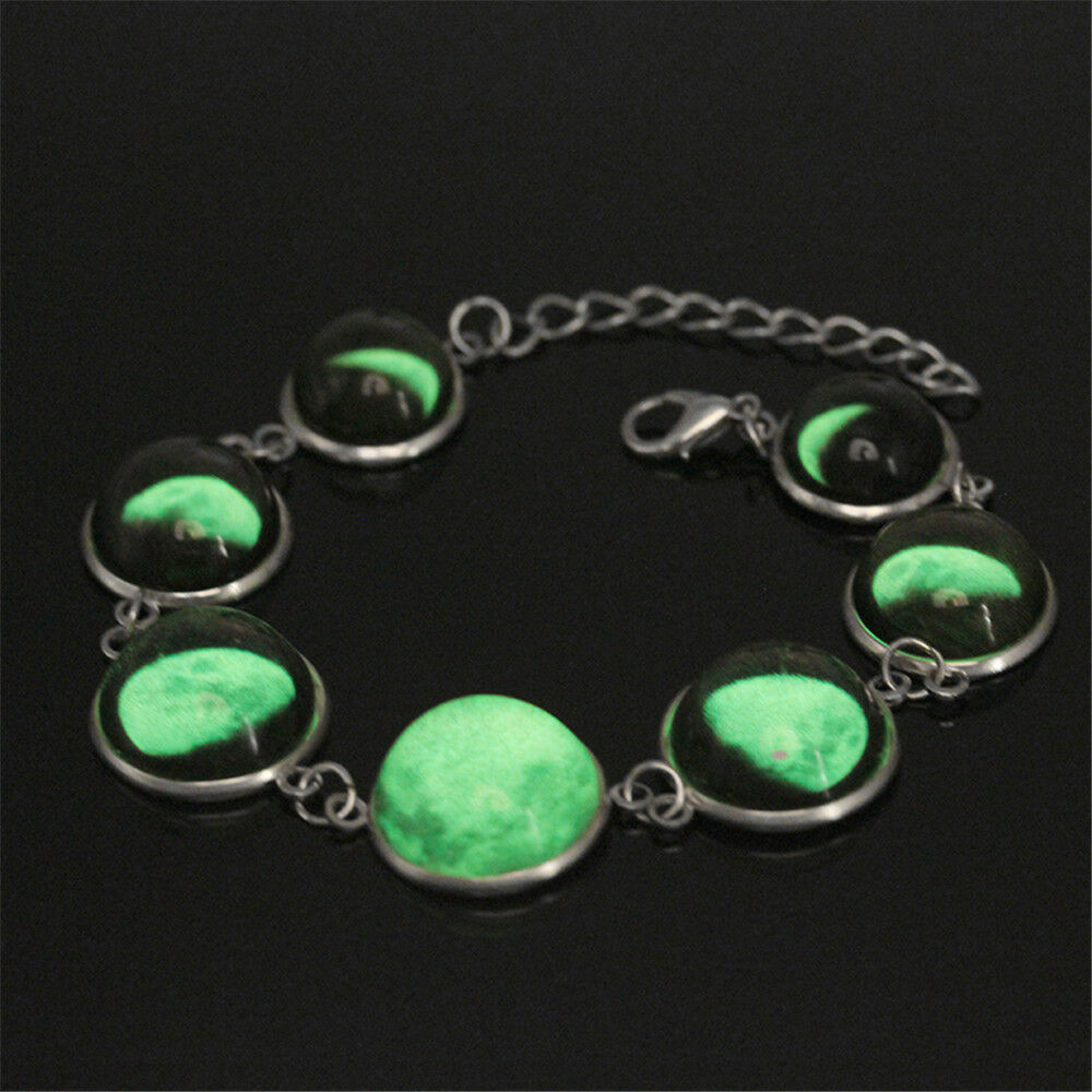 Charm Eclipse Glass Cabochon Luminous Bracelets Creative Unisex Jewelry Gift