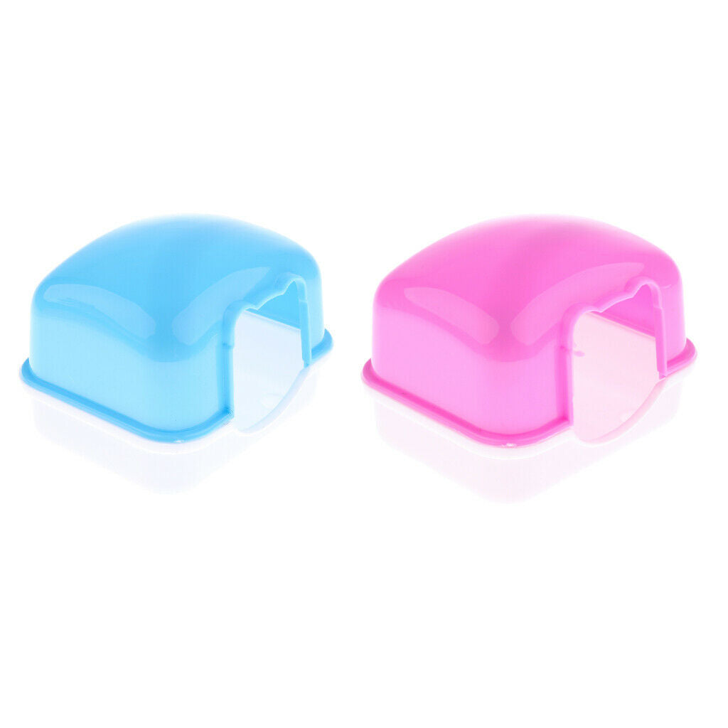 2Pcs Hamster Mini Travel Carrier House Cage for Small Pets Mice Rats Room