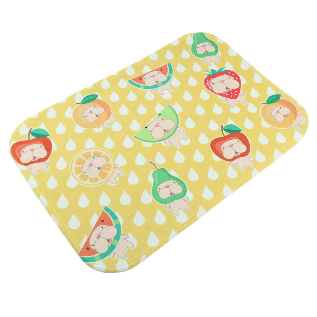 Pet Mat for Food and Water, Rectangle Non-Slip Rubber Mat for Dog and Cat S
