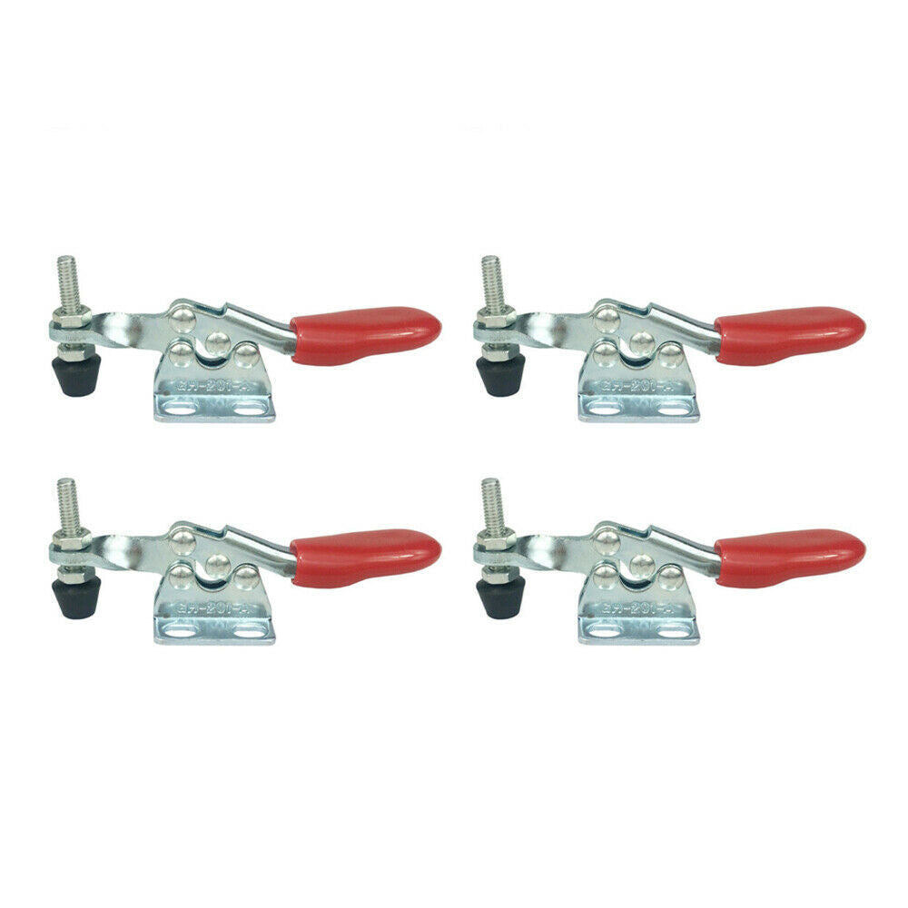 4PCS GH-201A 27KG Vertical Quick-Release Toggle Clamp Hand Clip Tool Set