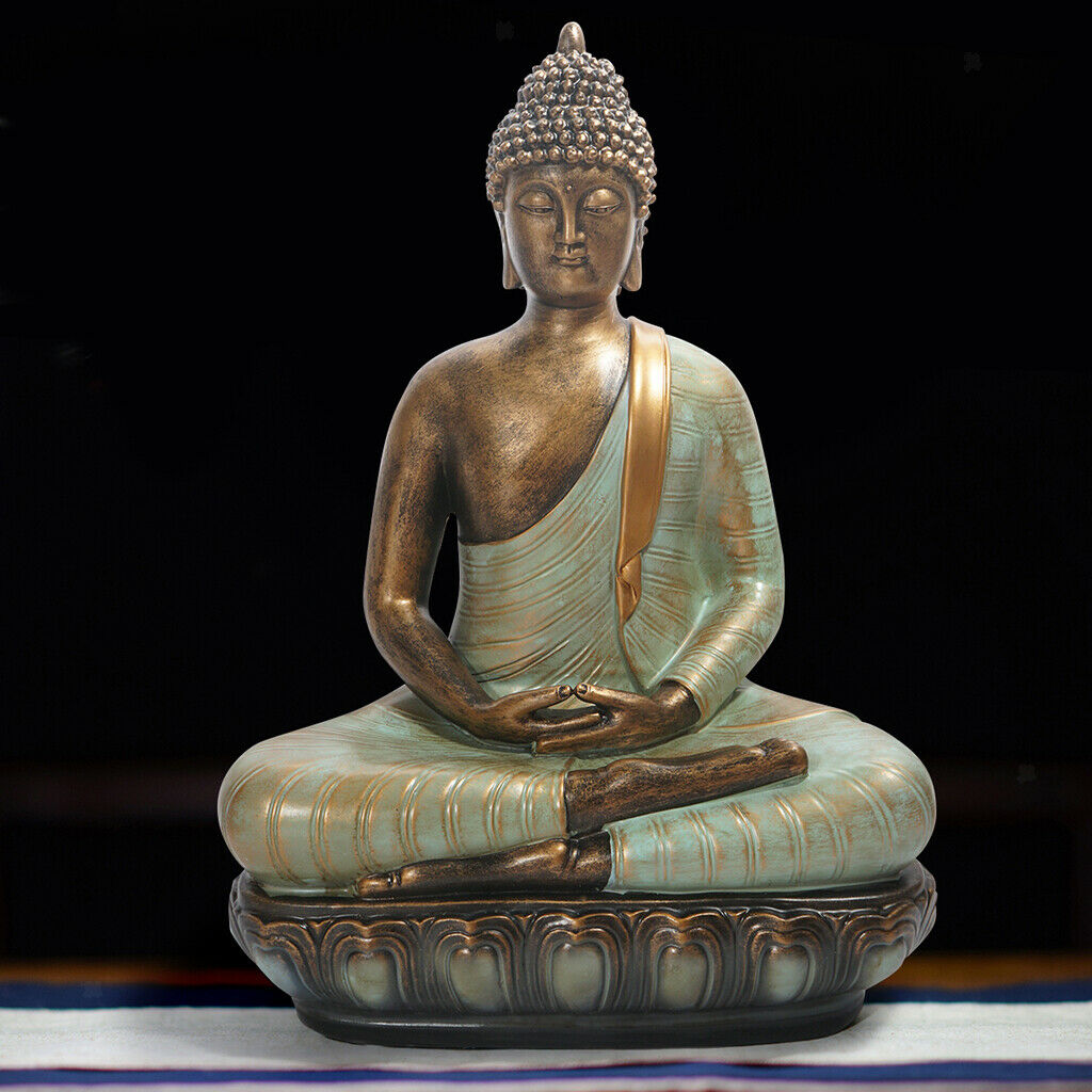 Meditating Zen Buddha Statue Decor for Home Patio Porch Outdoor Yard Art