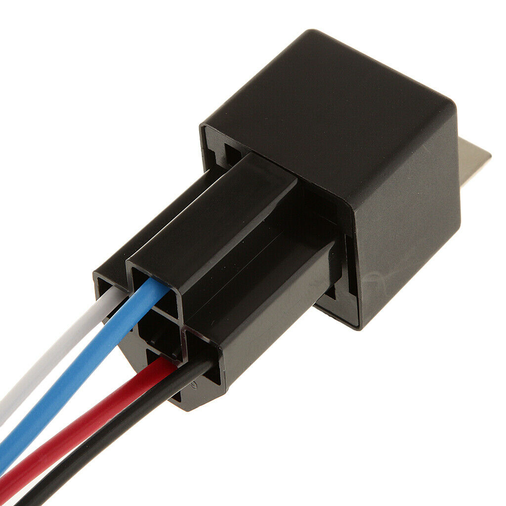 5x12V 40A Car Automotive Heavy Duty Relay 4Pin On/Off SPST Plug