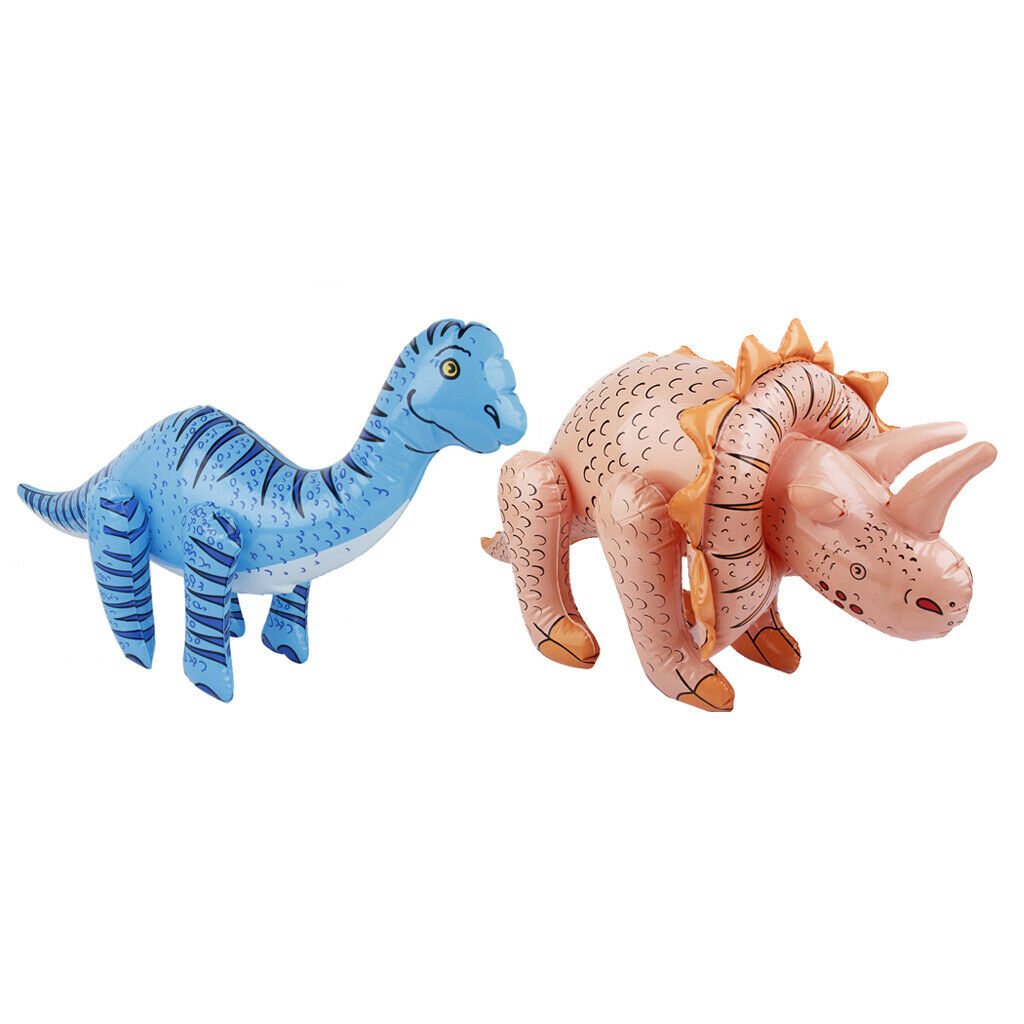 2Pack Inflatable Blow-up Dinosaur Children Party Beach Toys Ornament Favor