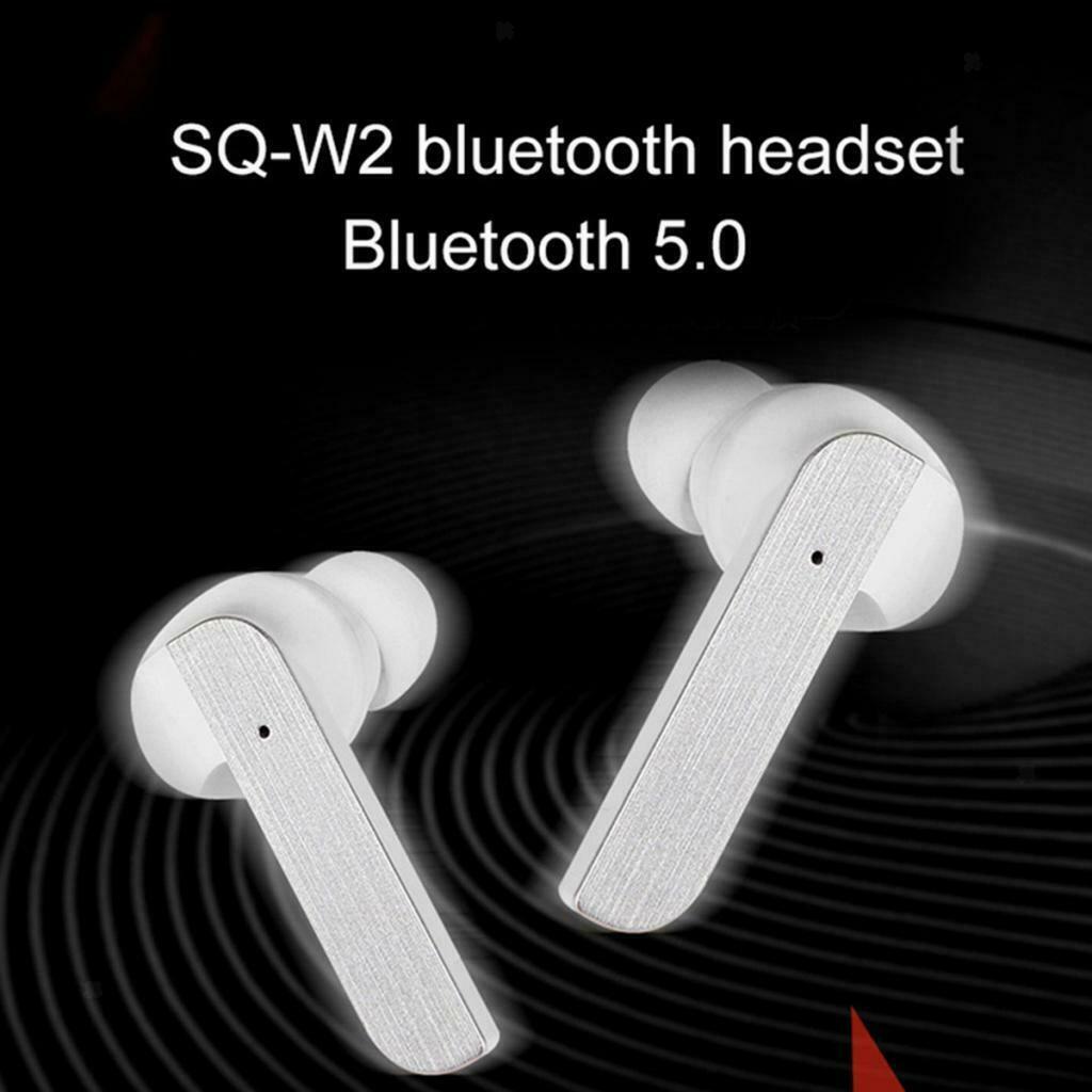 SQ-W2 TWS Wireless Headphones Bluetooth 5.0 Headset  Black