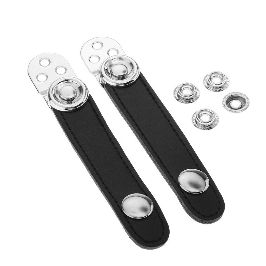 Black Accordion Bellows Straps with Metal Extension Film for Accordion 8.6cm