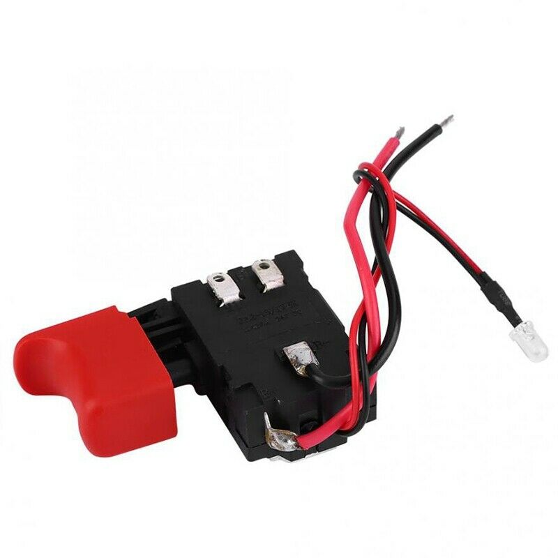 Black Adjustable CW/CCW Electric Drill Trigger Switch 7.2V-24V DC Switch X7W6