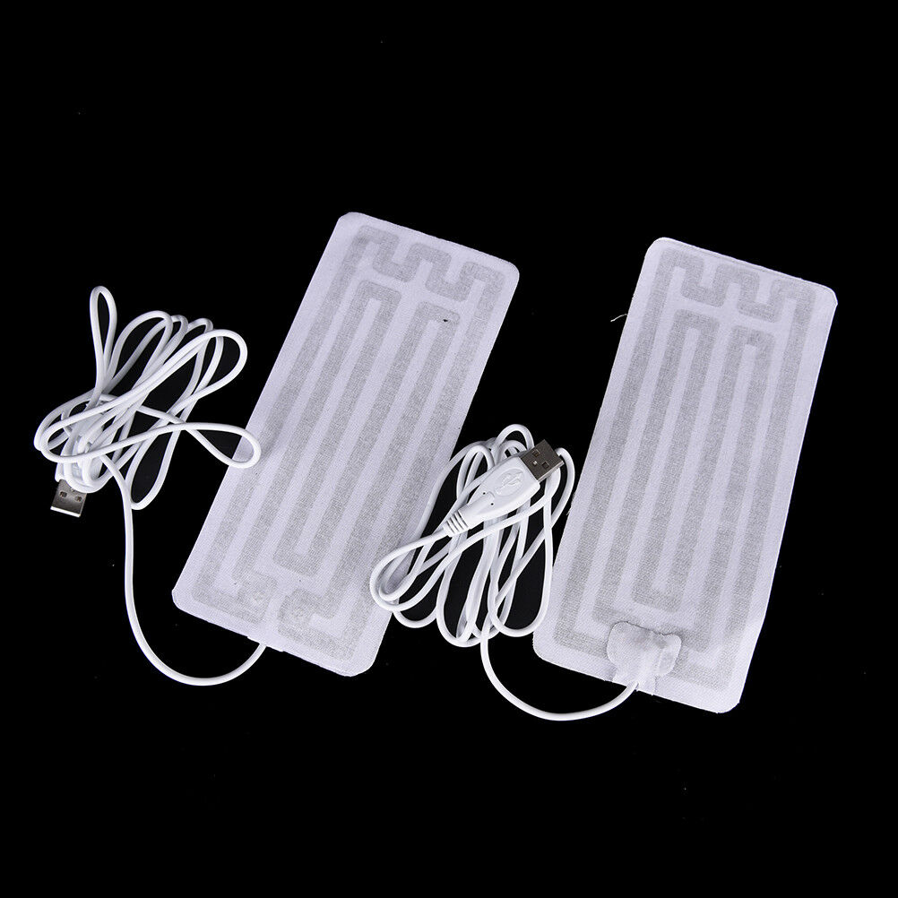 1pair 5V winter warm gloves usb  heated pads hand warmer 8*18cm pad BDAU