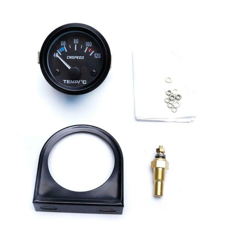 2" 52mm Black Car Auto Digital LED Water Temp Temperature Gauge Kit 40-120â„ƒ New"