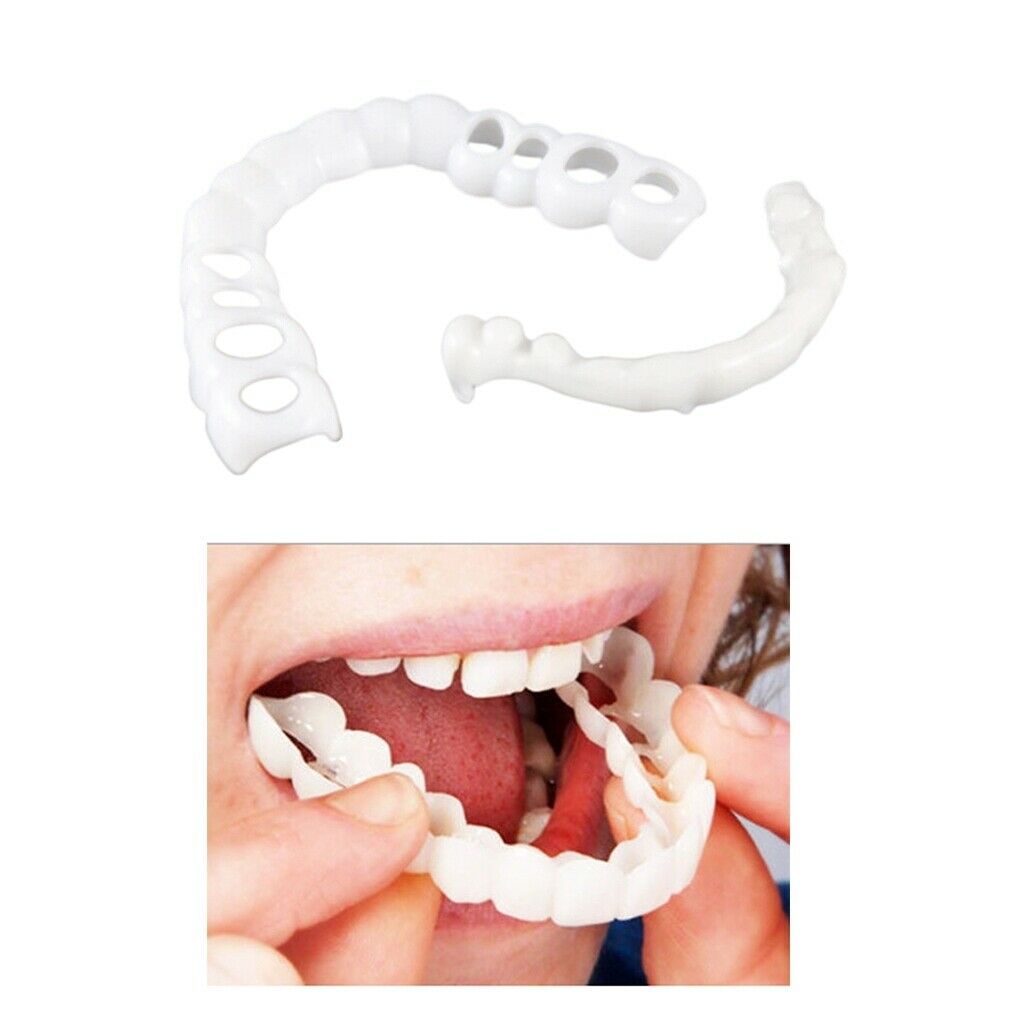 1Pcs Soft Silicone Top Upper Cosmetic Teeth Cover Veneers Instant Smile