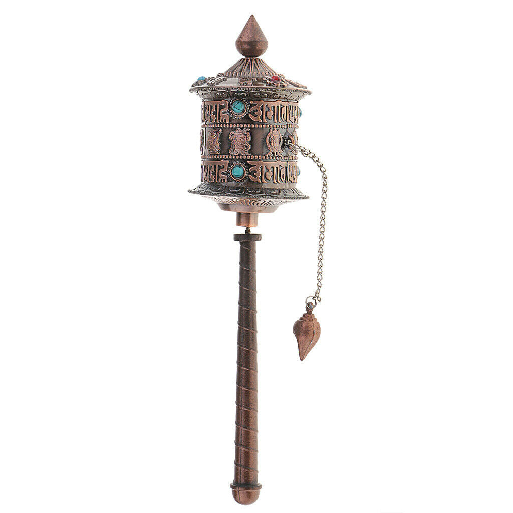 1 Piece Handcrafted Tibetan Prayer Wheel Alloy + Wood + Plastic Collectibles
