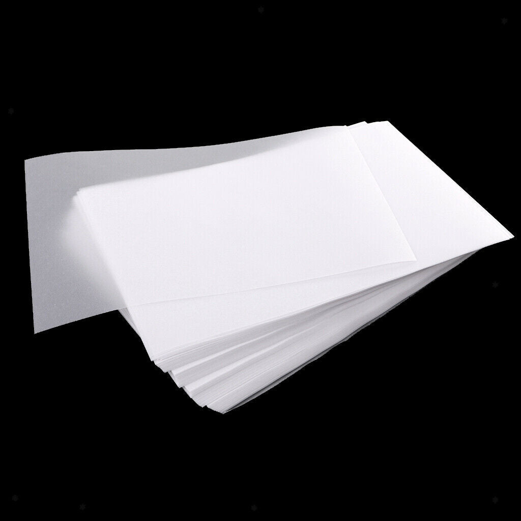 200pcs 63gsm Clear Translucent Tracing Paper Sheet for Drawing 15x10cm