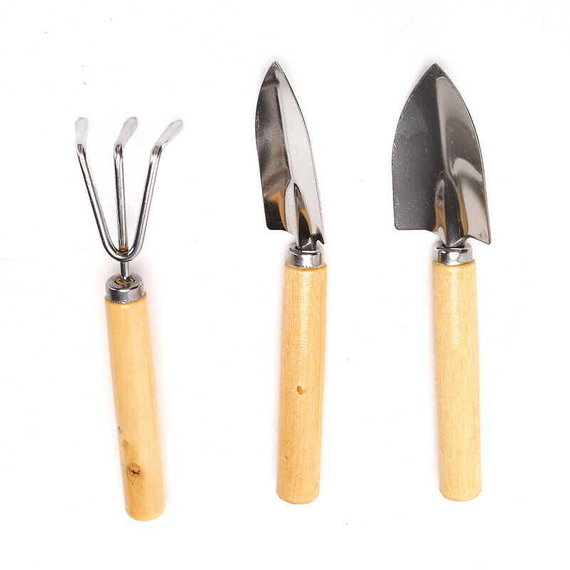 3pcs Mini Gardening Tools Succulent Shovel Spade Rake Potted Plant GadgetsA KX