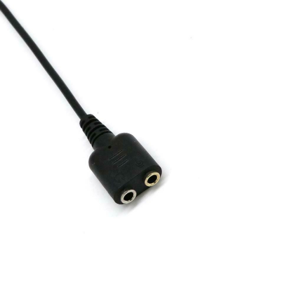 Dual 3.5mm Female to RJ9 Jack Adapter Convertor Headset Telephone Use Cable