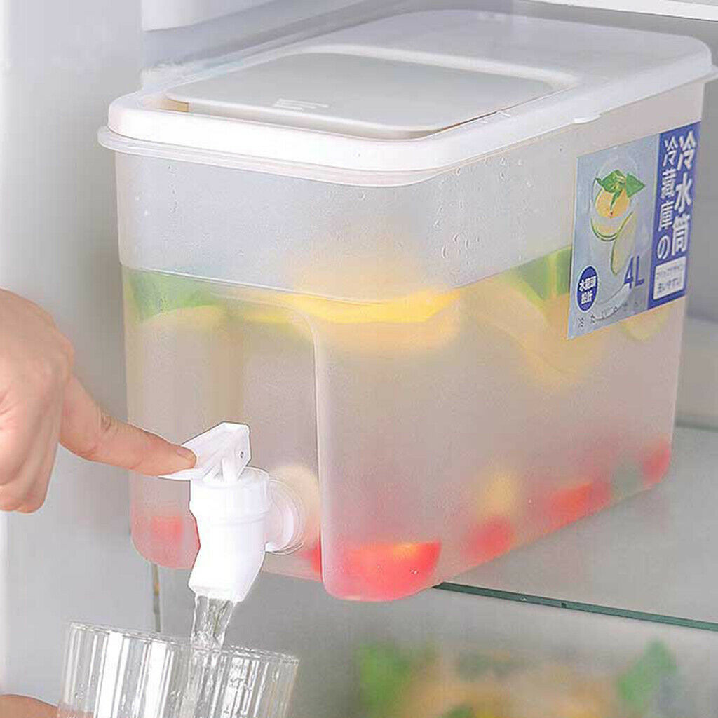 4L Water Jug for Hot Cold Lemonade Jar Ice Tea Cold Drink Pitcher
