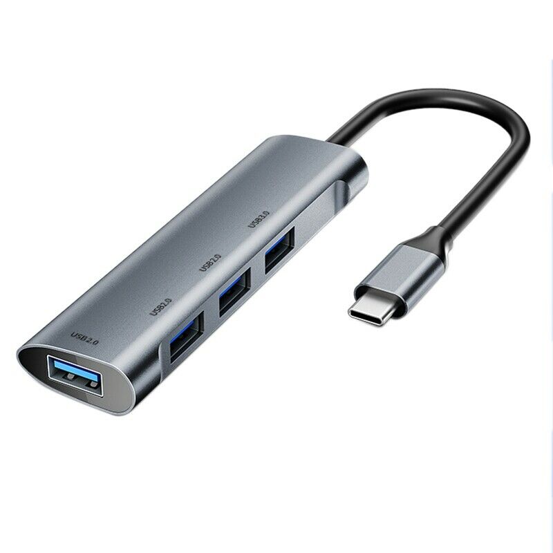 4 in 1 Type-C HUB to 4-Port USB Splitter USB3.0X1 and USB2.0X3 Docking StationY6