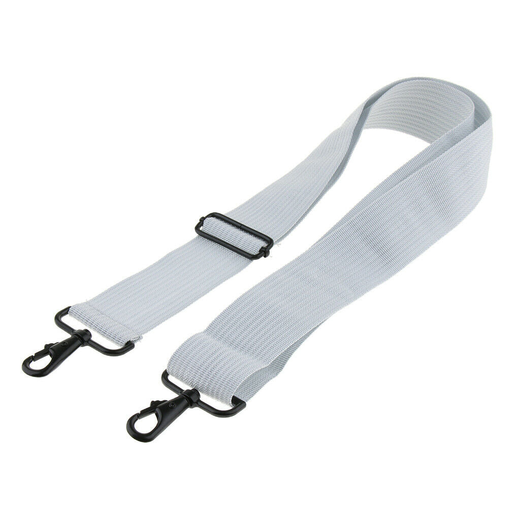 Polyester Marching Snare Drum Shoulder Strap for Drummer, White