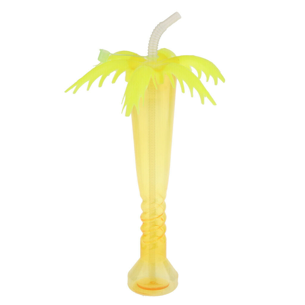 Set Of 6 Beverage Tea Straw Cup Tropical Hawaiian Kids Birthday Party Decor