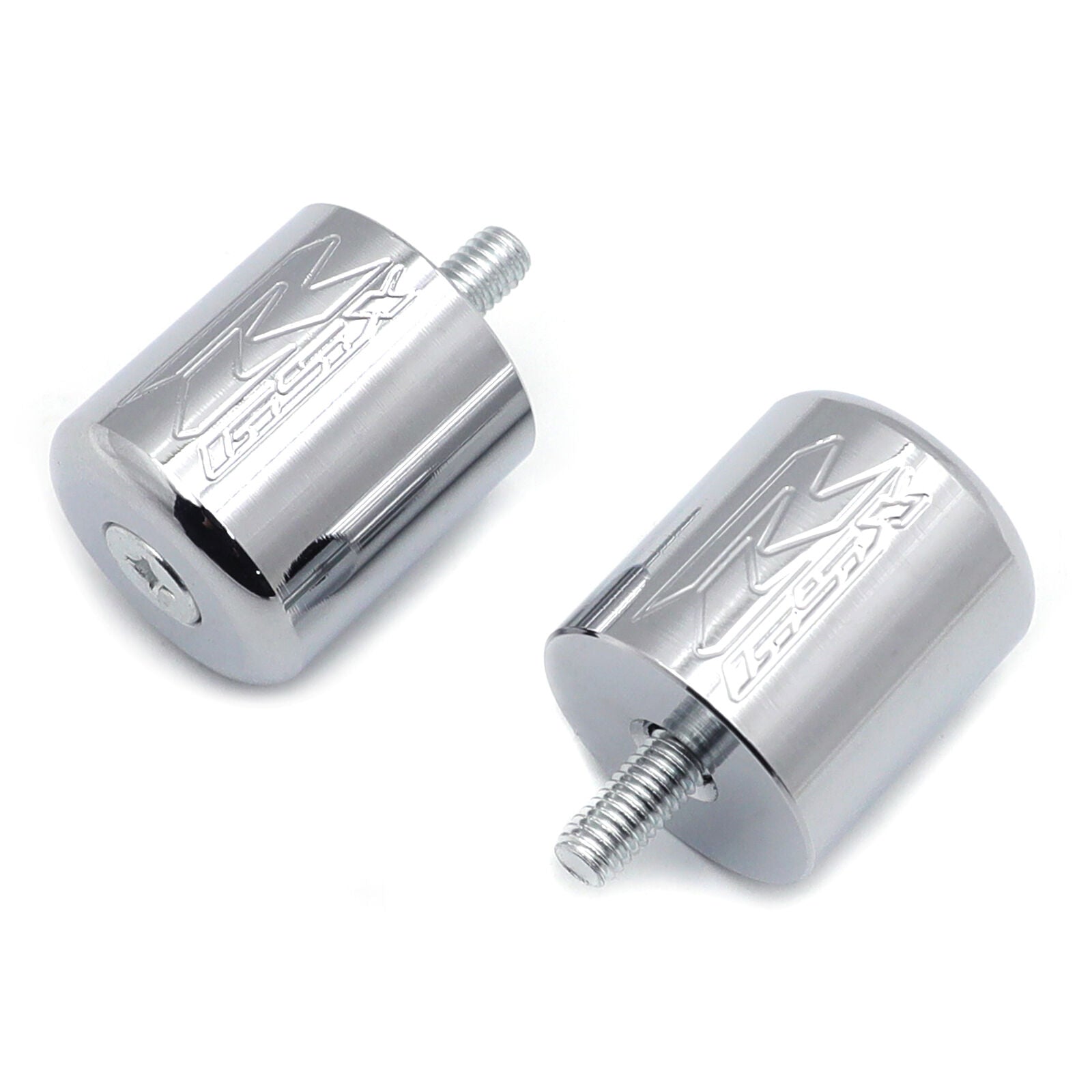 Hand Bar Ends for SUZUKI GSXR 600 750 1000 1300 Hayabusa Katana SV650S Chrome