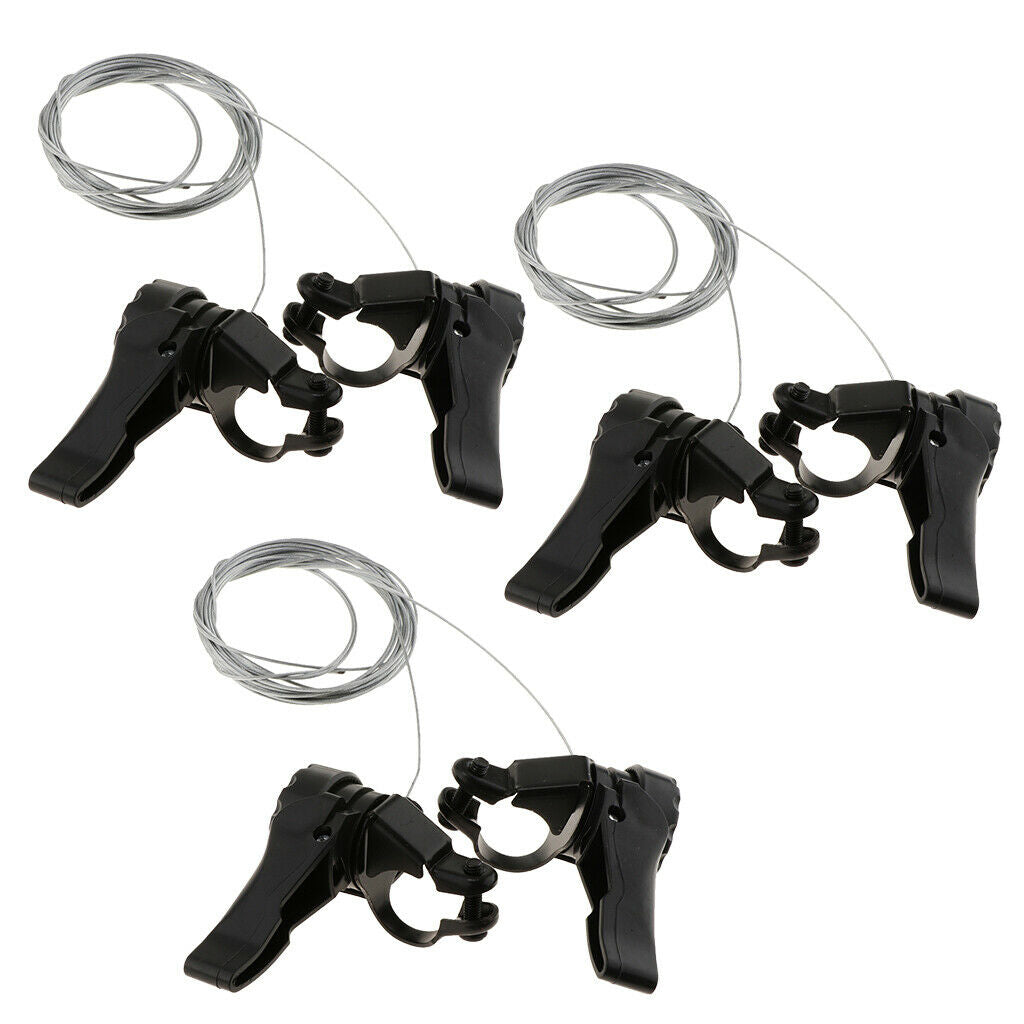 3Pcs Premium Thumb Shifter 15S/18S/21S Solid Derailleur Cable Components