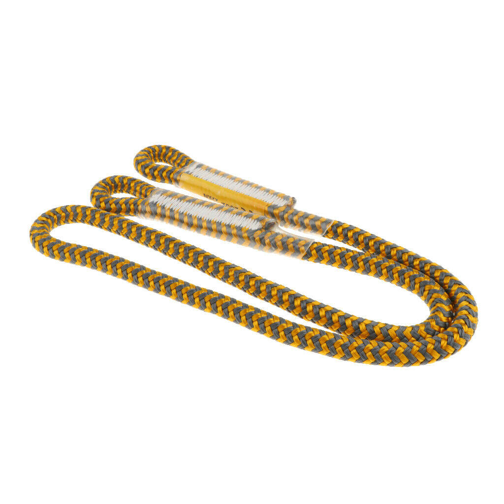 80cm 100cm 8mm Prusik Cord Sewn Eye To Eye For  Rope Climbing Caving - yellow,