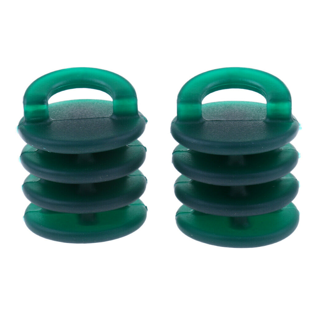 2X 2 Pieces Kayak Boat Canoe Scupper Stoppers Drain Holes Plugs Small Green