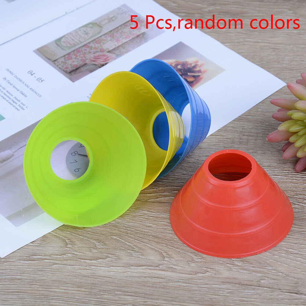 5 Pcs Cones Discs Soccer Football Training Sports Entertainment Accessorie.l8