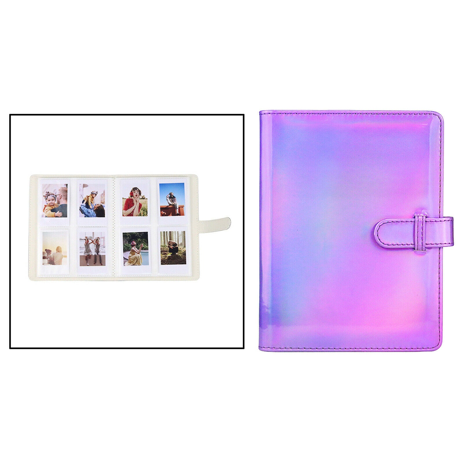 128 Pockets Mini Camera Photo Album Storage Book for Instax Mini Purple