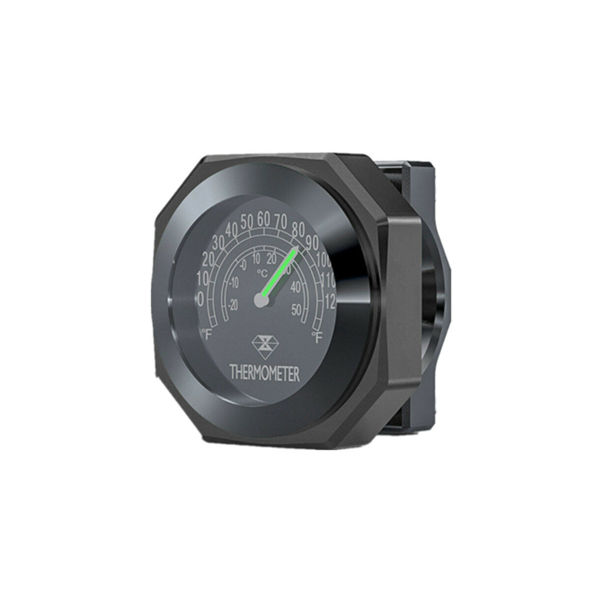Black Universal Motorcycle Save Energy Modified Waterproof Luminous Thermometers