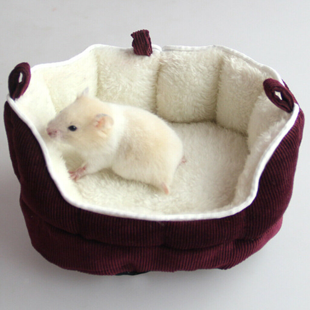 Soft Warm Small Animals Pets Hamster Hammock Hanging Bed House Nest  Red