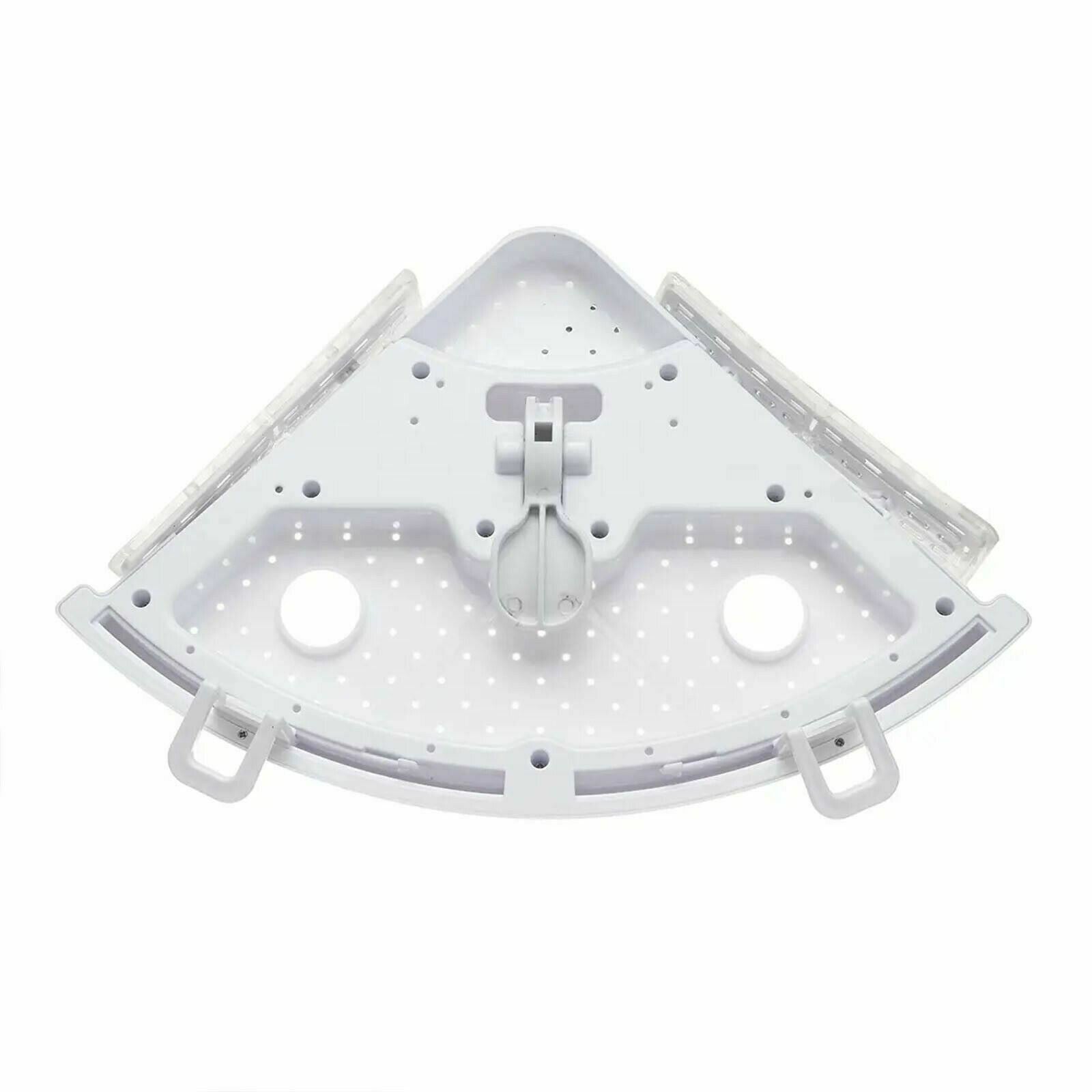 Bathroom Shower Corner Storage Shelf Suction Holder Caddy Rack Organiser Tray