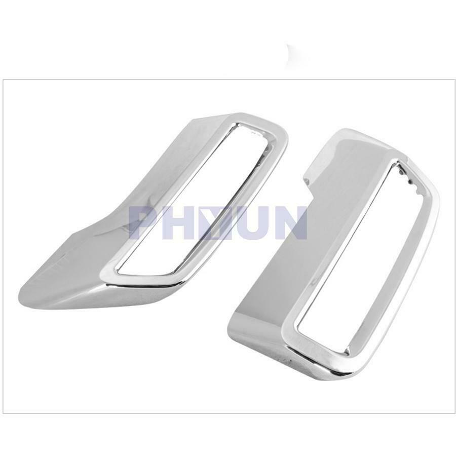 Glossy Chrome ABS Car Exhaust Pipe Cover Trim For Peugeot 3008 5008 2017- 2018