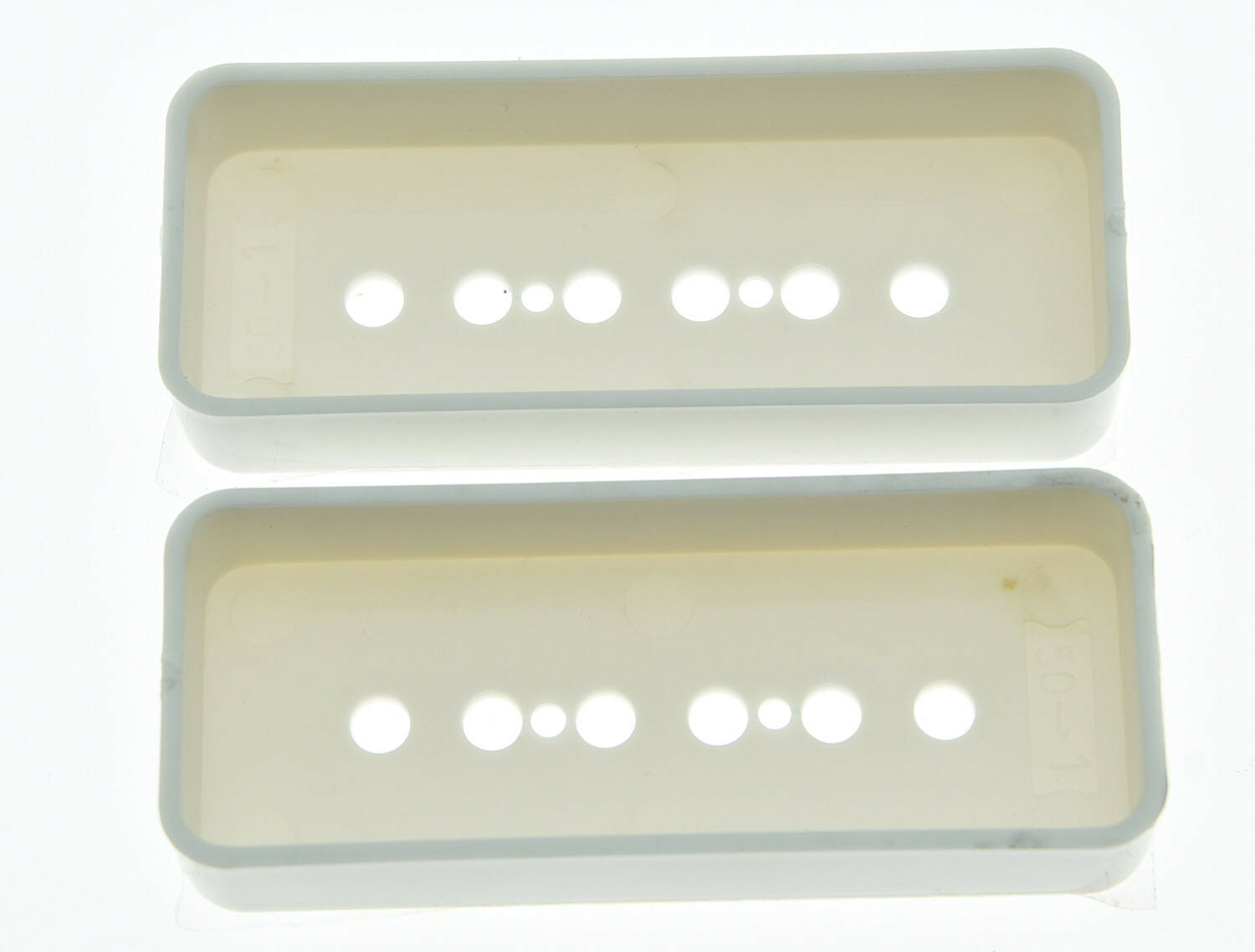 Pair of White P90 Guitar Pickup Covers Soapbar Pickup Cover fits Les Paul Guitar